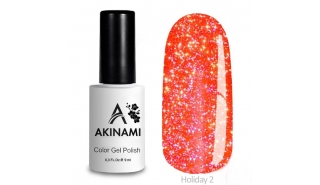 Akinami Color Gel Polish Holiday - 02, светоотражающий гель-лак, 9 мл