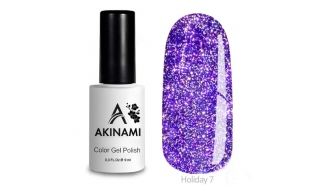 Akinami Color Gel Polish Holiday - 07, светоотражающий гель-лак, 9 мл