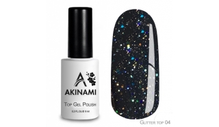 Akinami Glitter Top Gel 4 - ТОП с мерцанием , 9 ml