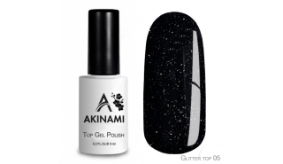 Akinami Glitter Top Gel 5 - ТОП с мерцанием , 9 ml