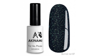 Akinami Glitter Top Gel 7 - ТОП с мерцанием , 9 ml