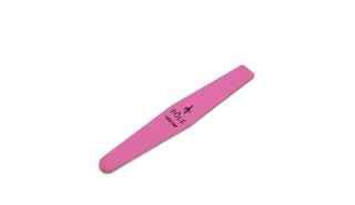 Пилка для ногтей POLE "Ромб" 100/180 премиум (розовая)