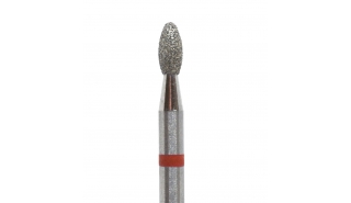 Фреза алмазная КМИЗ Почка - диаметр 2,3 мм, красная насечка