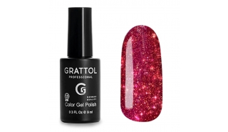 Grattol Color Gel Polish Bright - Star 01, светоотражающий гель-лак, 9 ml