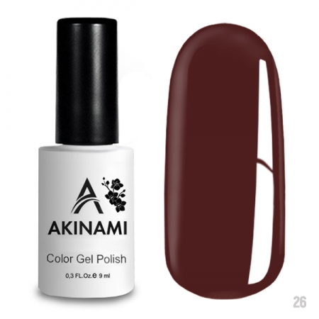 Akinami Color Gel Polish Red Brown - №026