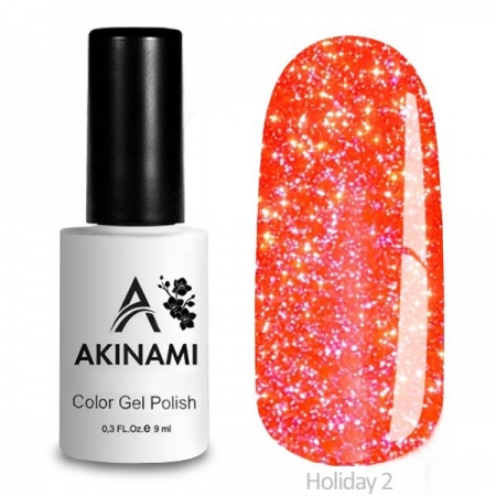 Akinami Color Gel Polish Holiday - 02, светоотражающий гель-лак, 9 мл
