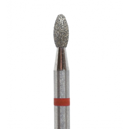 Фреза алмазная КМИЗ Почка - диаметр 2,3 мм, красная насечка